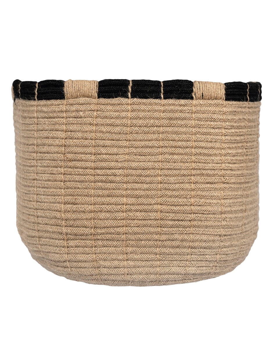 CESTO RUSTIC CHARM 33CM, NEGRO
