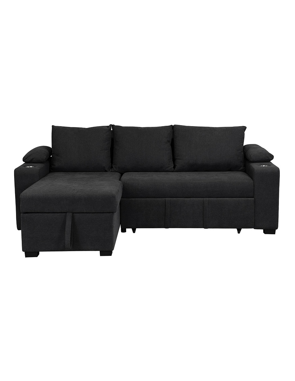 SOFÁ CAMA NORMAN IZQ MADE, GRIS OXFORD