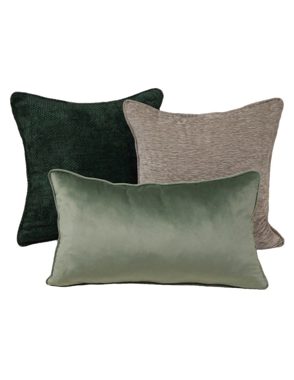 SET COJÍN ASHLEY, VERDE, 50 X 50 CM HAU