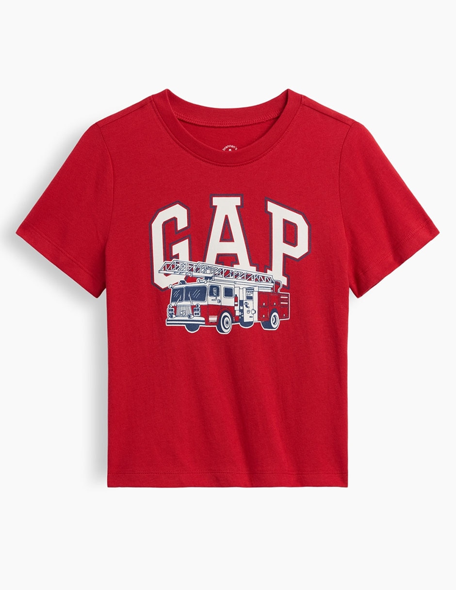 PLAYERA GAP 912575B NIÑ, 4T AÑOS, ROJO