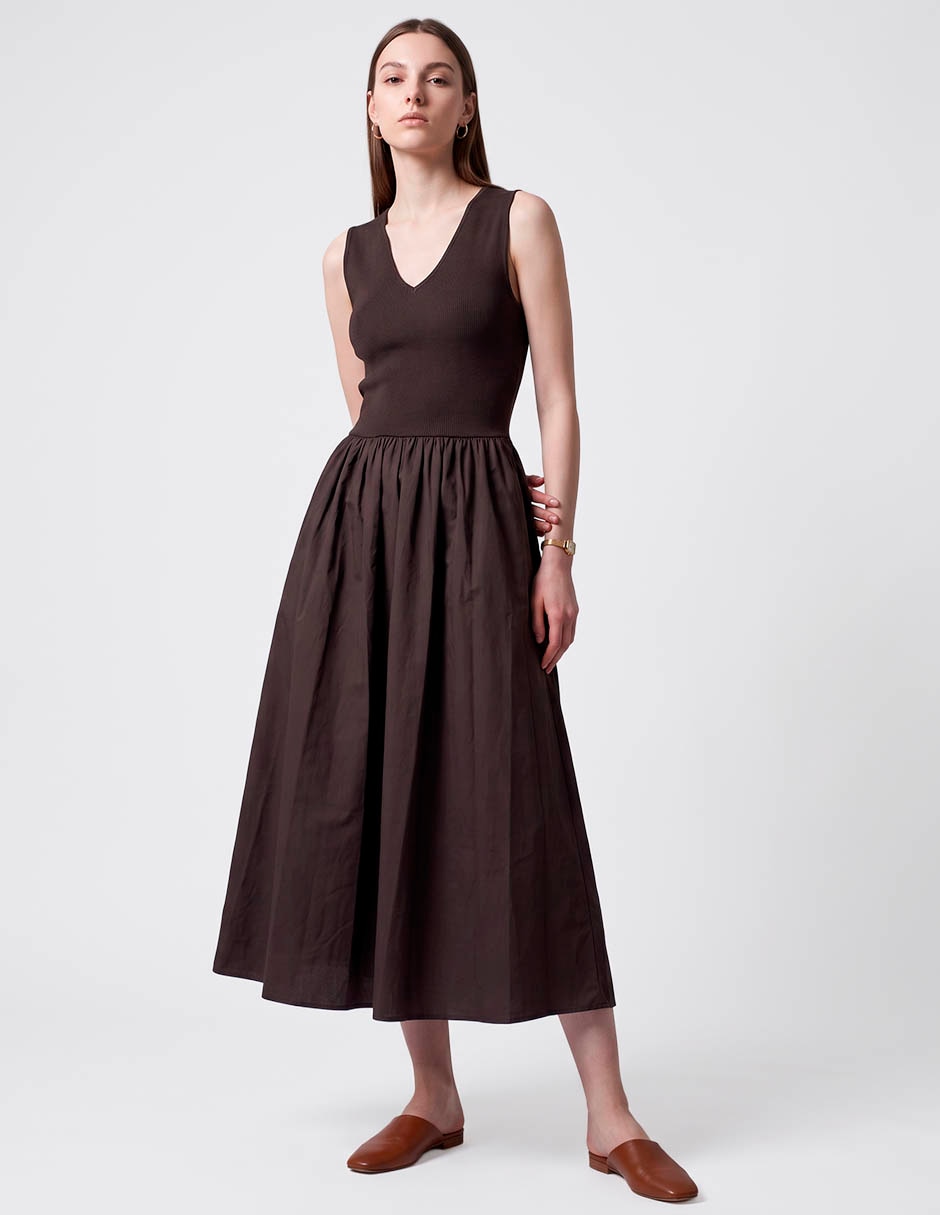 Vestido crop casual para mujer