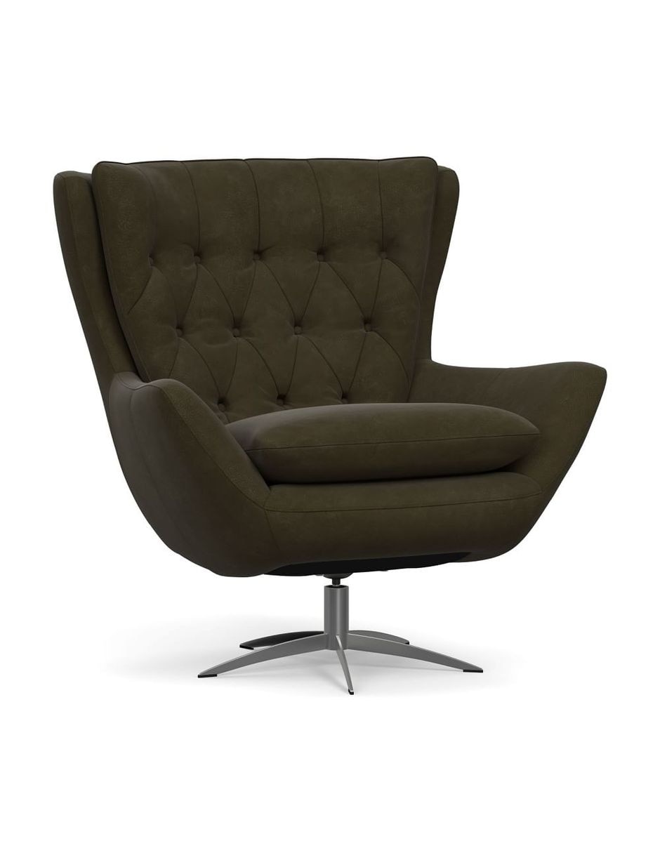 Sillón Wells de piel