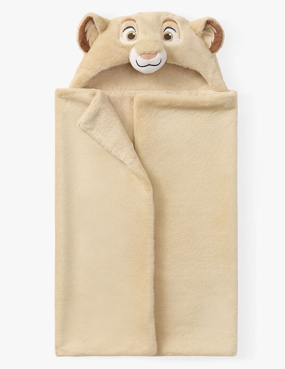 Toalla con gorro Disney Simba de algodón