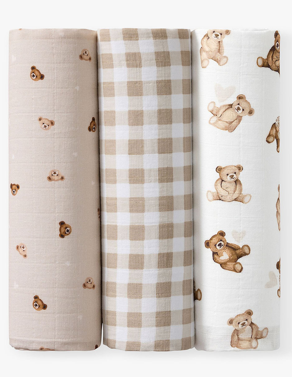 Set muselina Teddy Bear