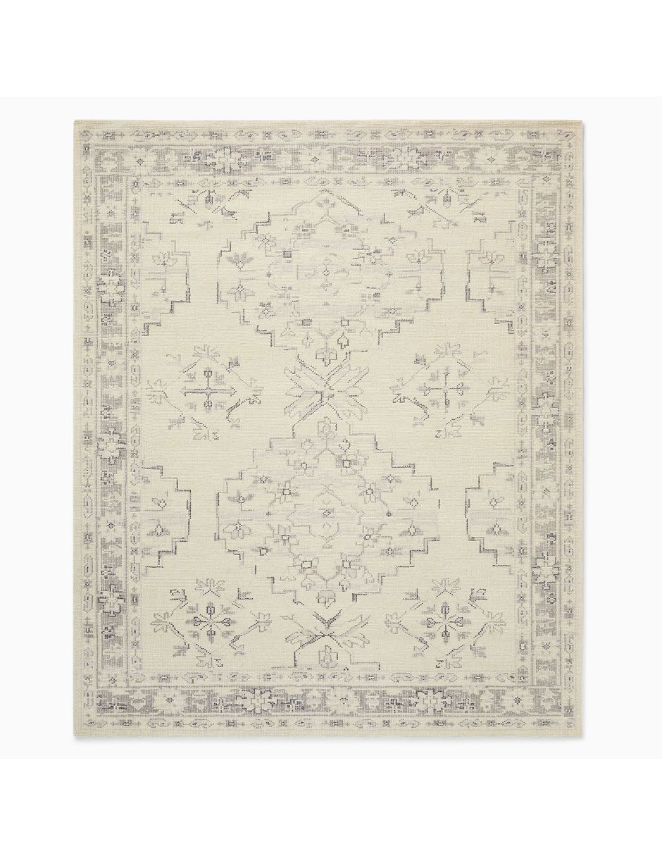 TAPETE DREAMY MEDALLION 5X8FT BLANCO