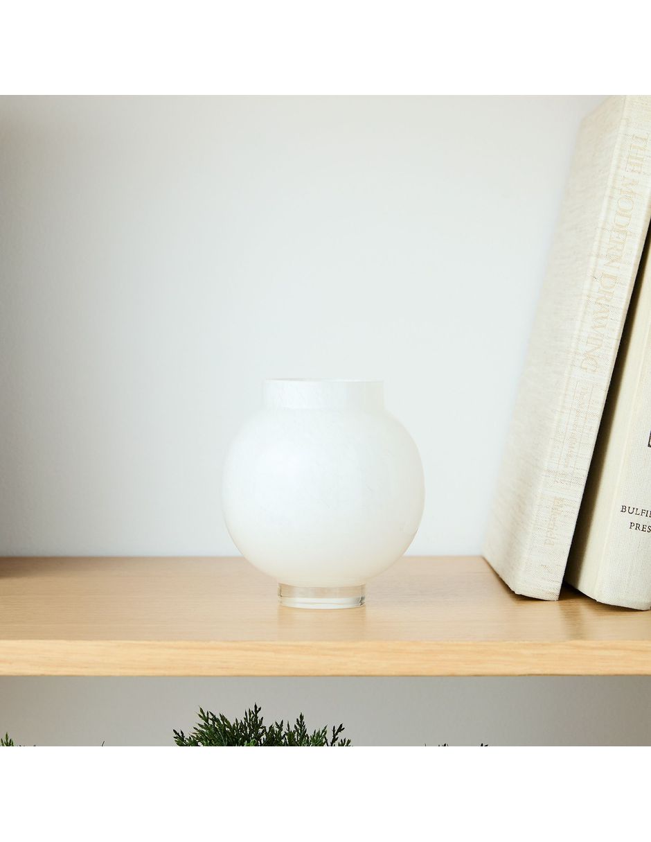 Florero Mari Glass Vases Milk de vidrio