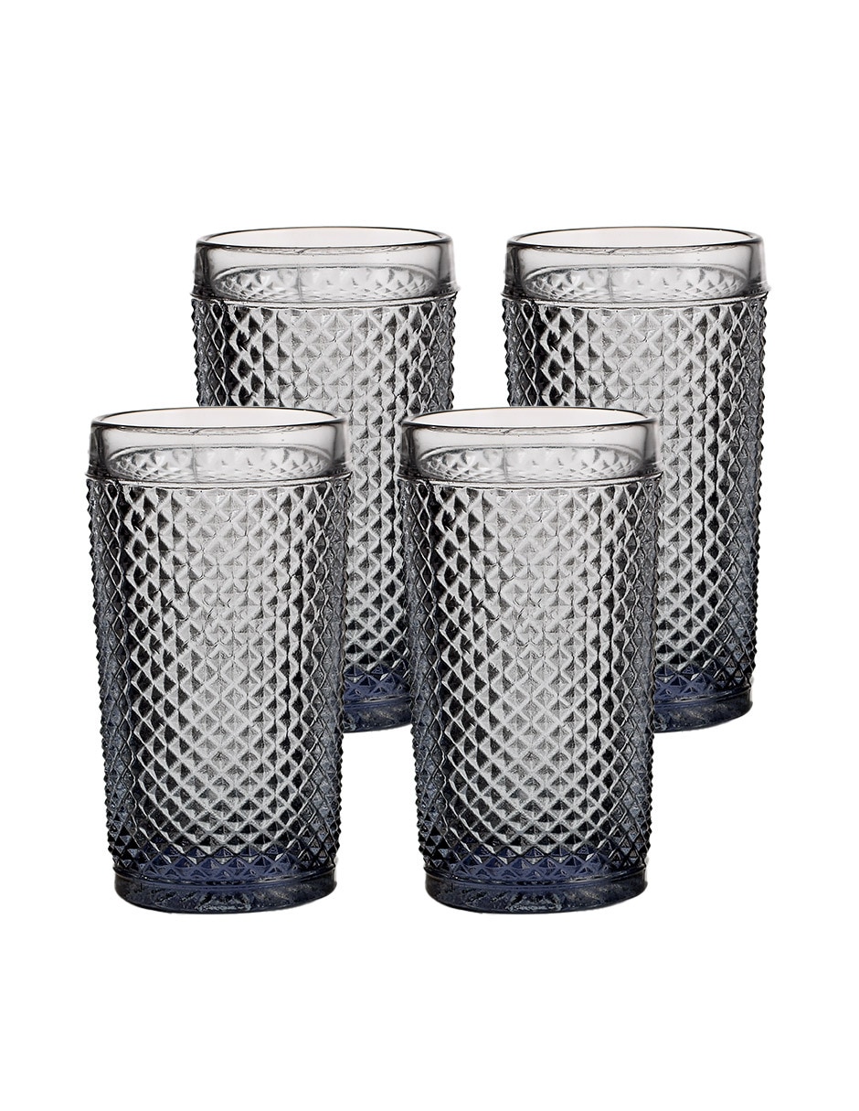 Set vasos para agua Vista Alegre Bicos de vidrio con 4 piezas