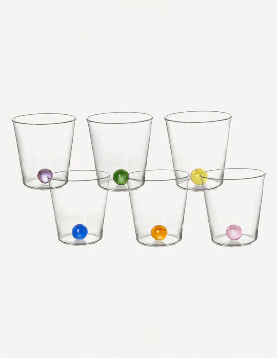 Set de vasos para agua Waww La Table India Mahdavi con 6 piezas