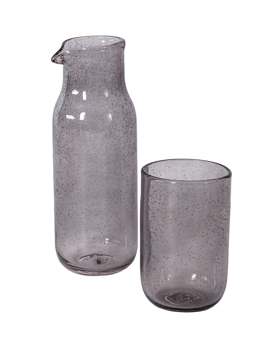 Set jarra y vasos de vidrio Haus Becca