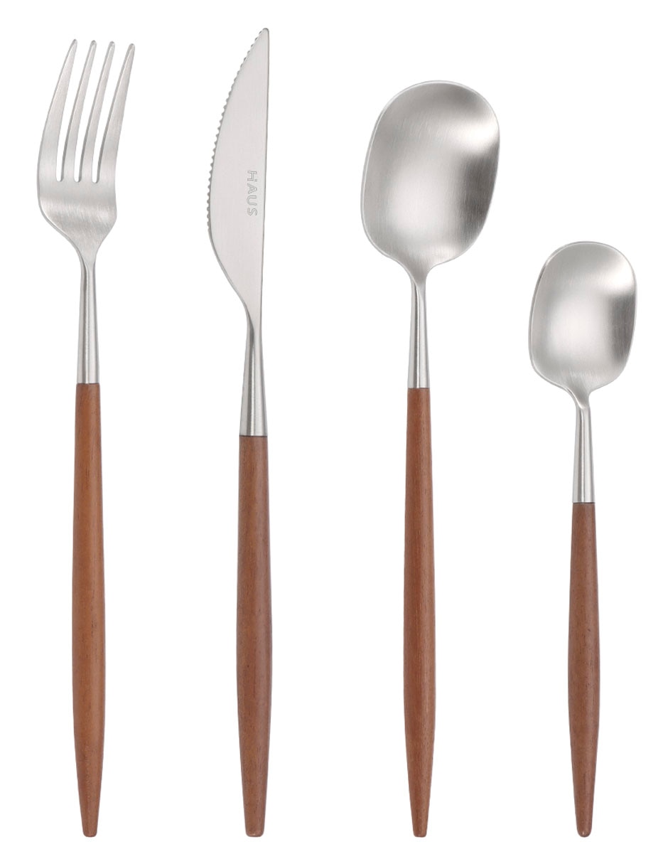 Set cubiertos Haus de acero inoxidable 16 piezas
