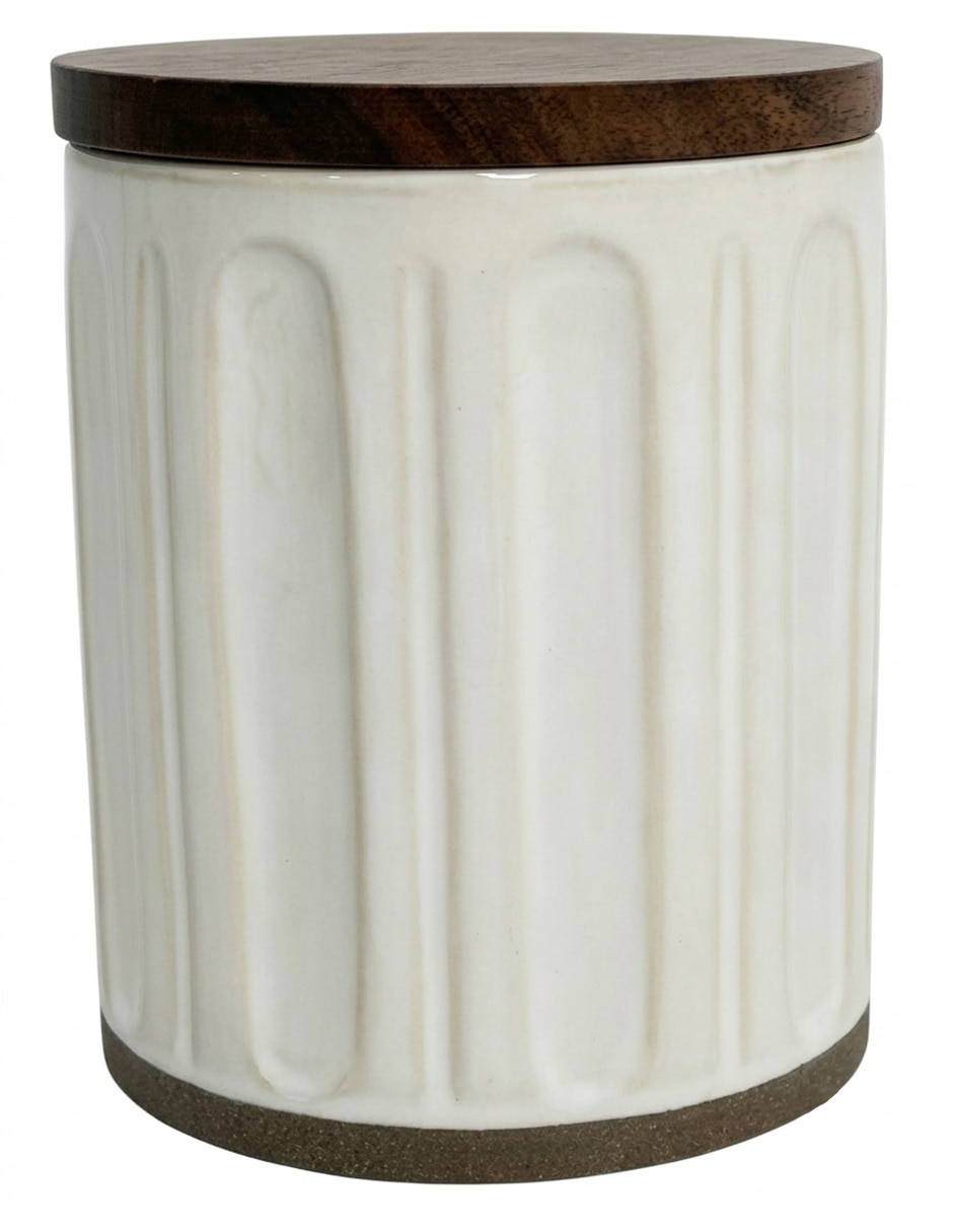 CONTENEDOR HAUS CERÁMI, 720 ML, BLANCO
