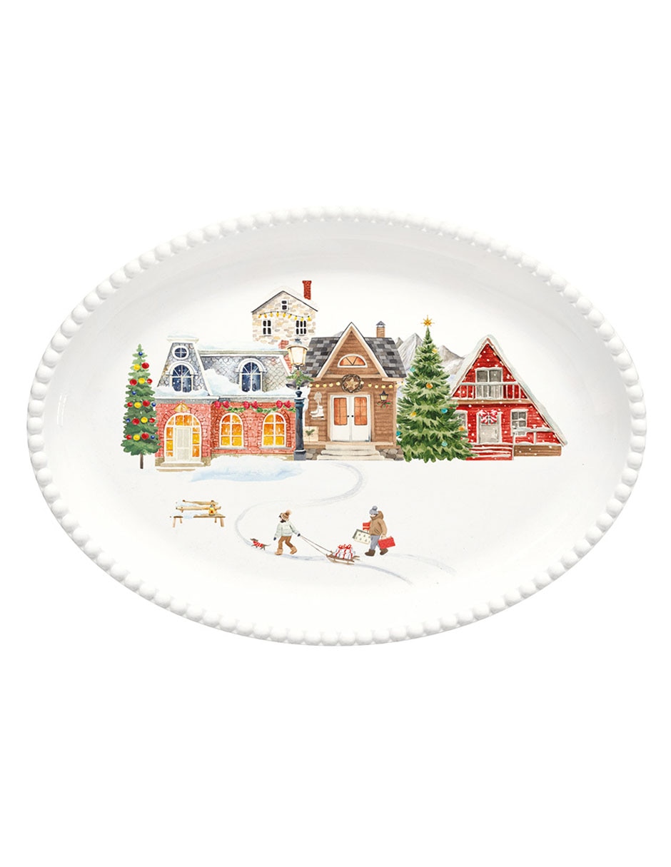 PLATÓN CHRISTMAS SP, 33 CM, MULTICOLOR