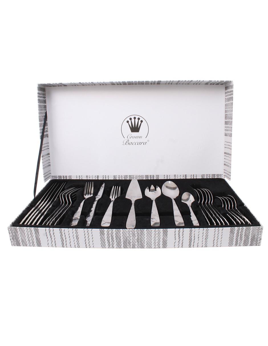Set cubiertos Crown Baccara acero 18/0 27 piezas