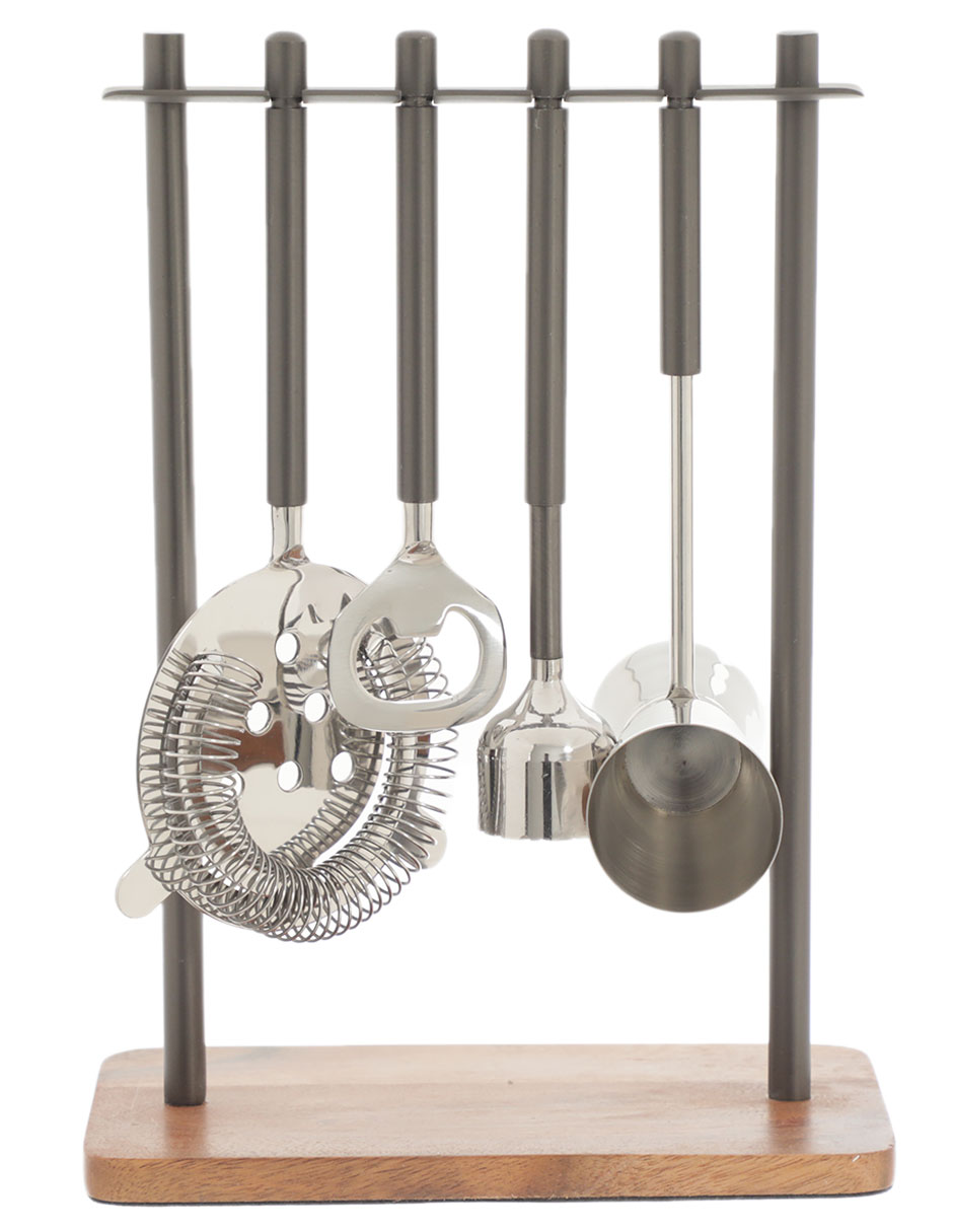 Set bar N Narrative Bali de acero inoxidable