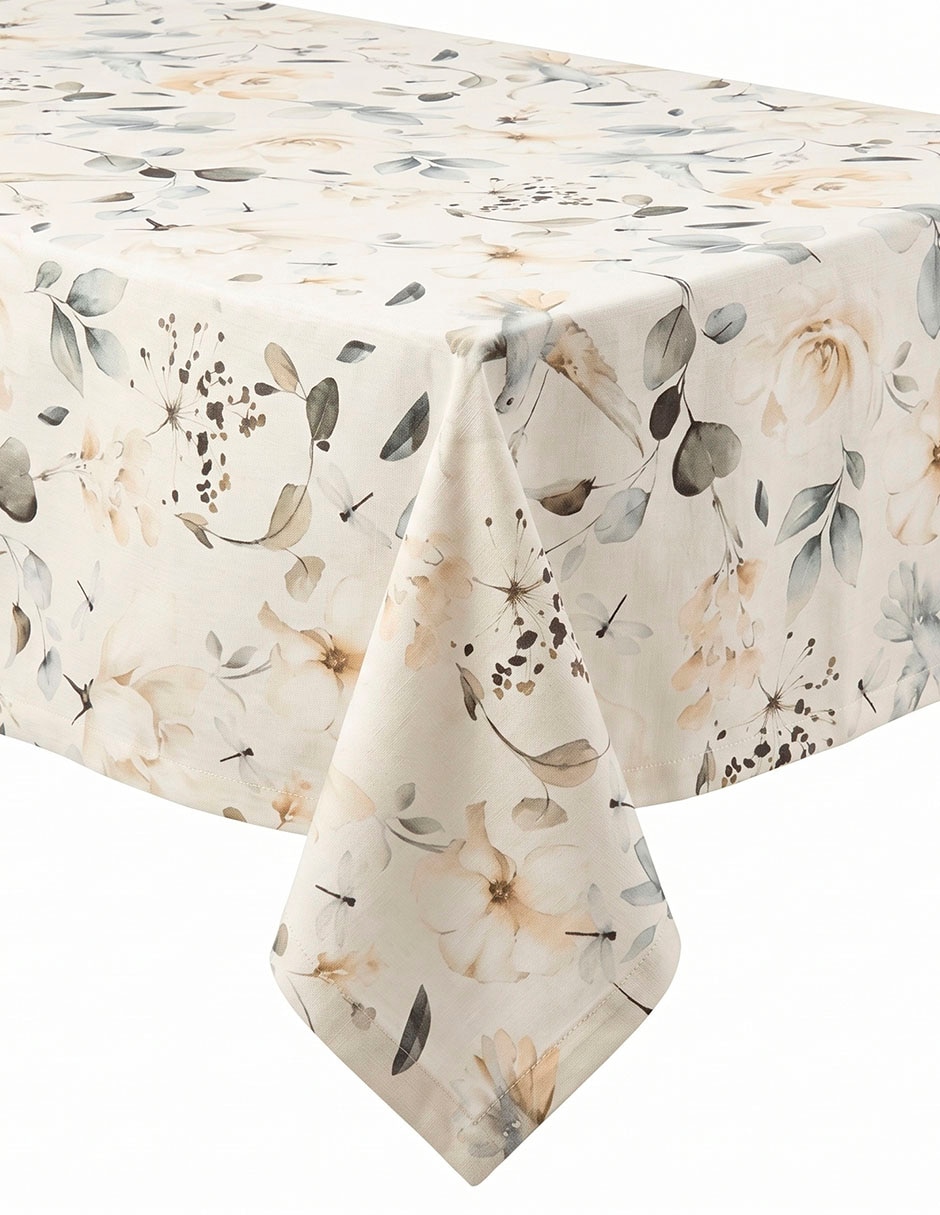 Mantel rectangular de algodón Colibrí
