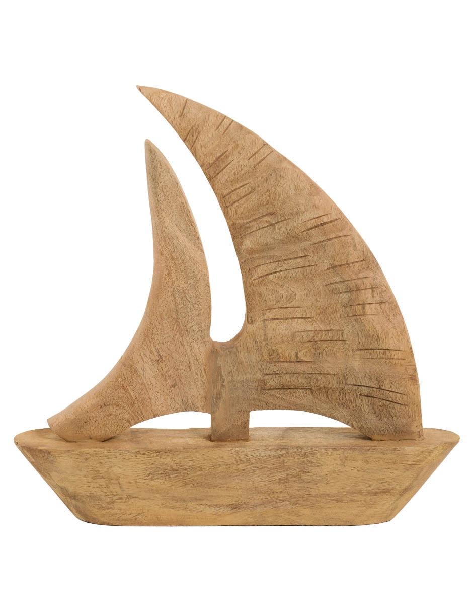 Figura decorativa de Velero N Narrative de madera