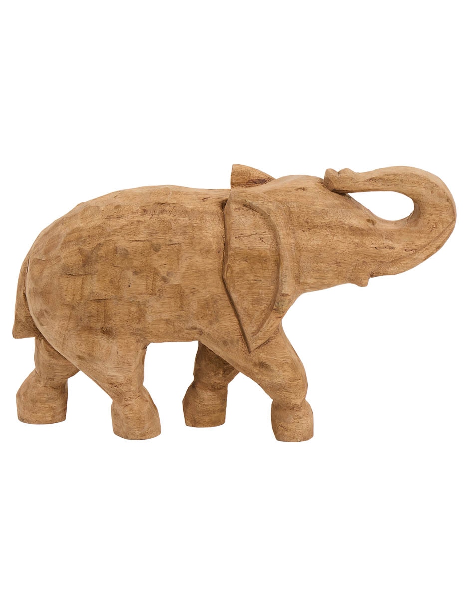 Figura decorativa de elefante N Narrative de madera