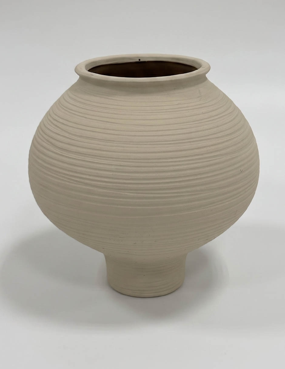 FLORERO TERRA 21CM, BEIGE