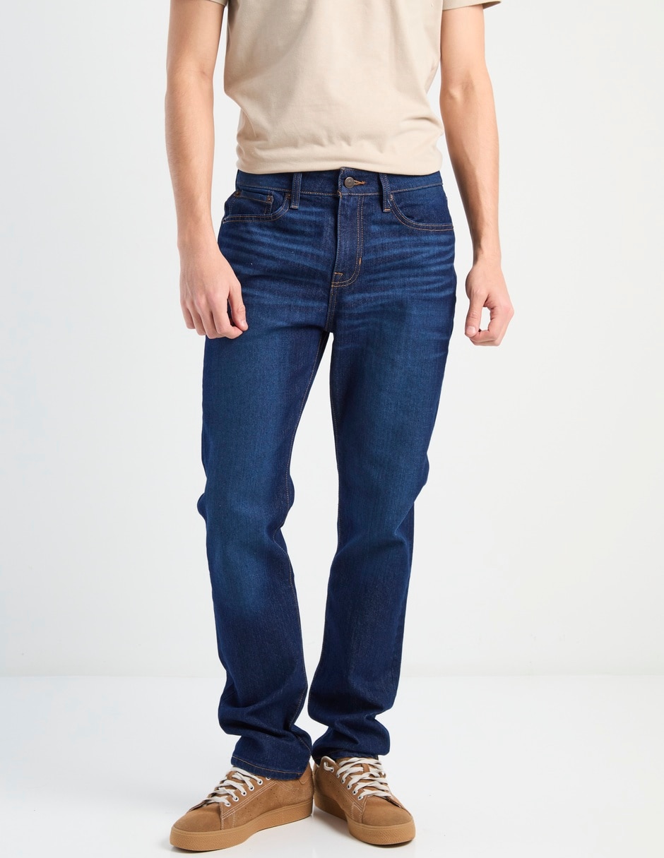 Jeans slim Aéropostale lavado stone wash para hombre