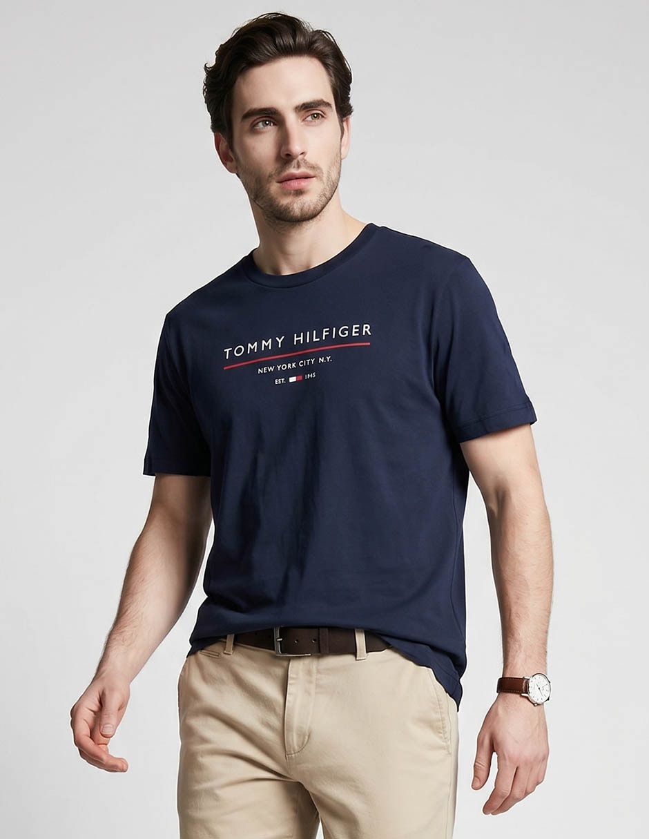 Playera Tommy Hilfiger cuello redondo para hombre