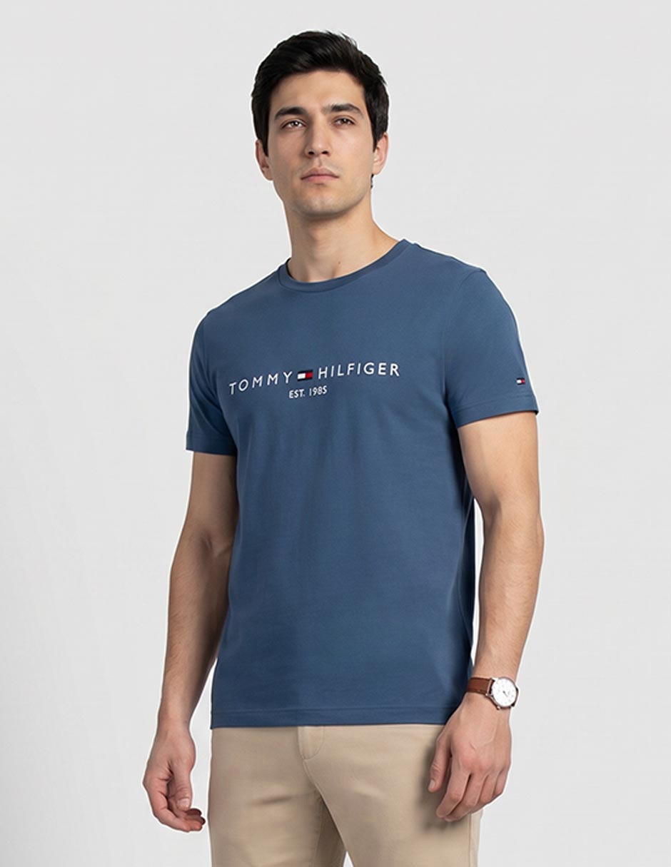 Playera Tommy Brand Love cuello redondo para hombre