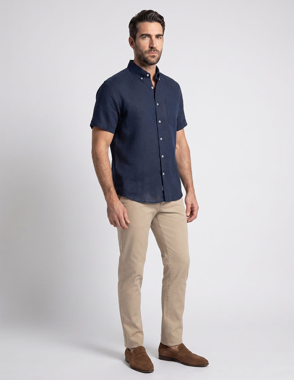 Camisa casual R Street manga corta para hombre