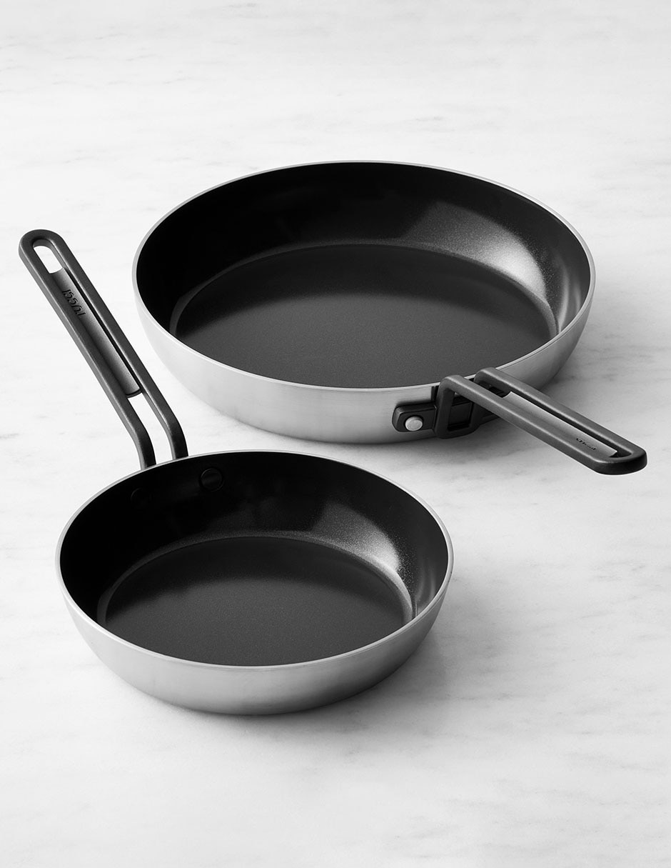 Set de sartenes Stanley Tucci de acero inoxidable 2 piezas