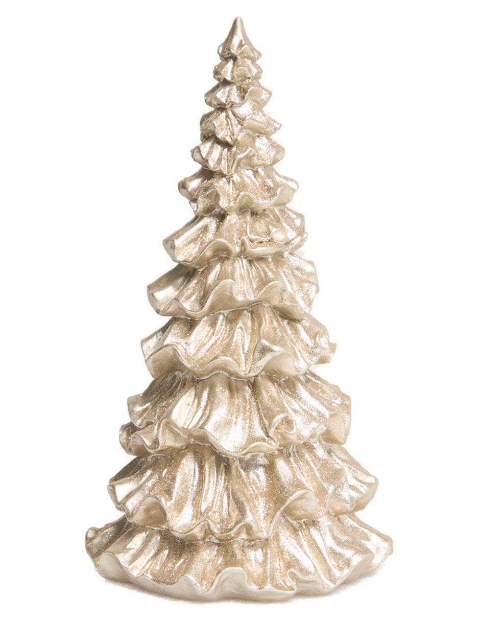 Figura decorativa de árbol de navidad Christmas Spirit de resina