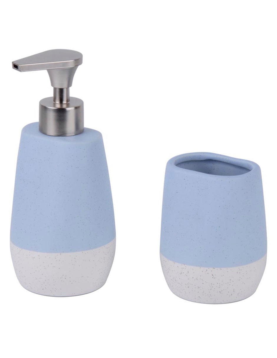 JGO ACC BAÑO PAUL 2 PZS HAUS PRO, AZUL