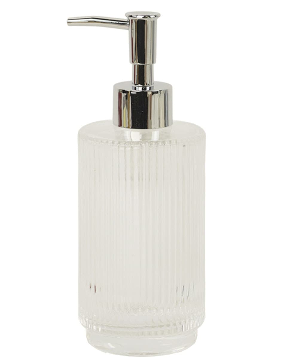 Dosificador jabon Haus Ribbed de vidrio