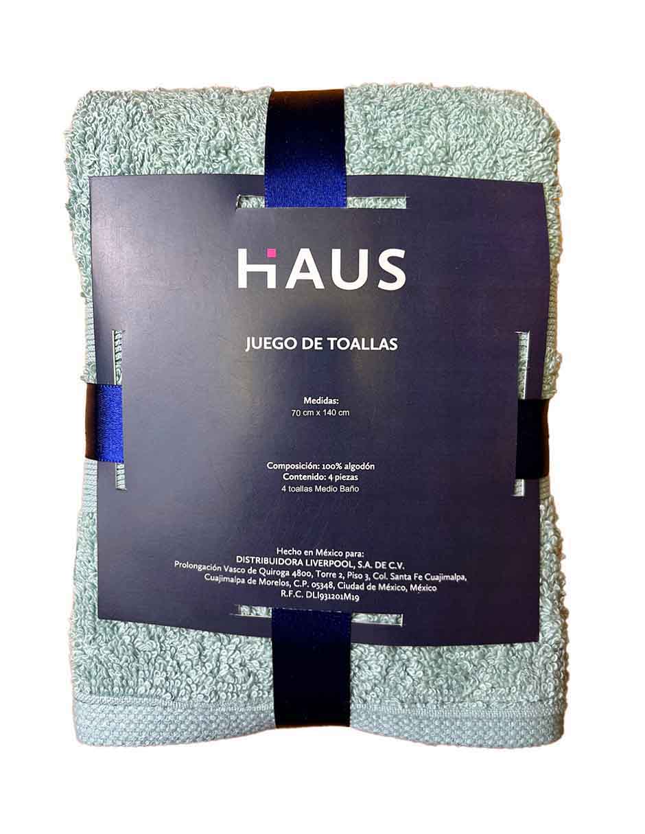 Set de toallas Haus Promos San Serif de algodón