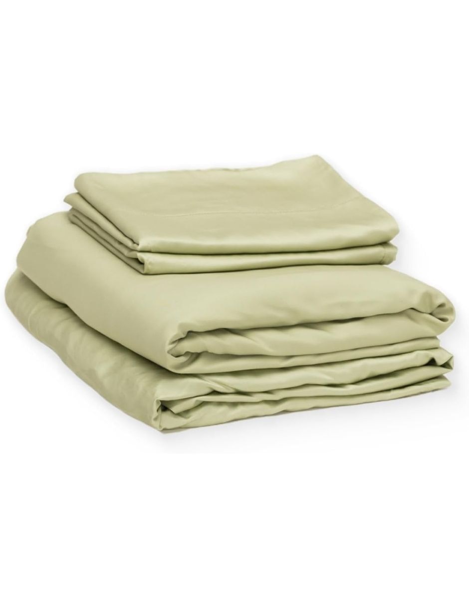 JGO SABANAS BAMBU, QS, VERDE LUUNA
