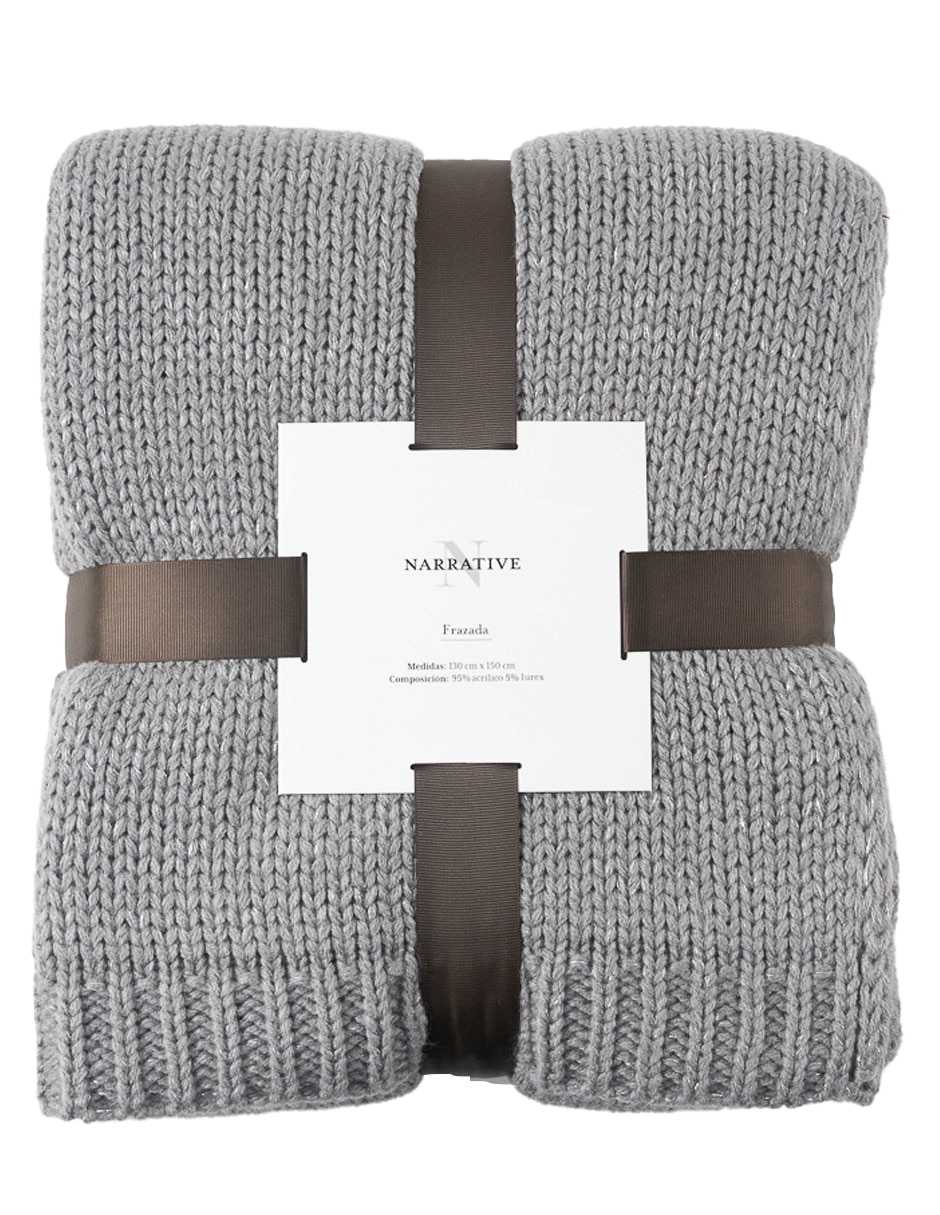 Frazada de tejido plano N Narrative Knitting Lurex