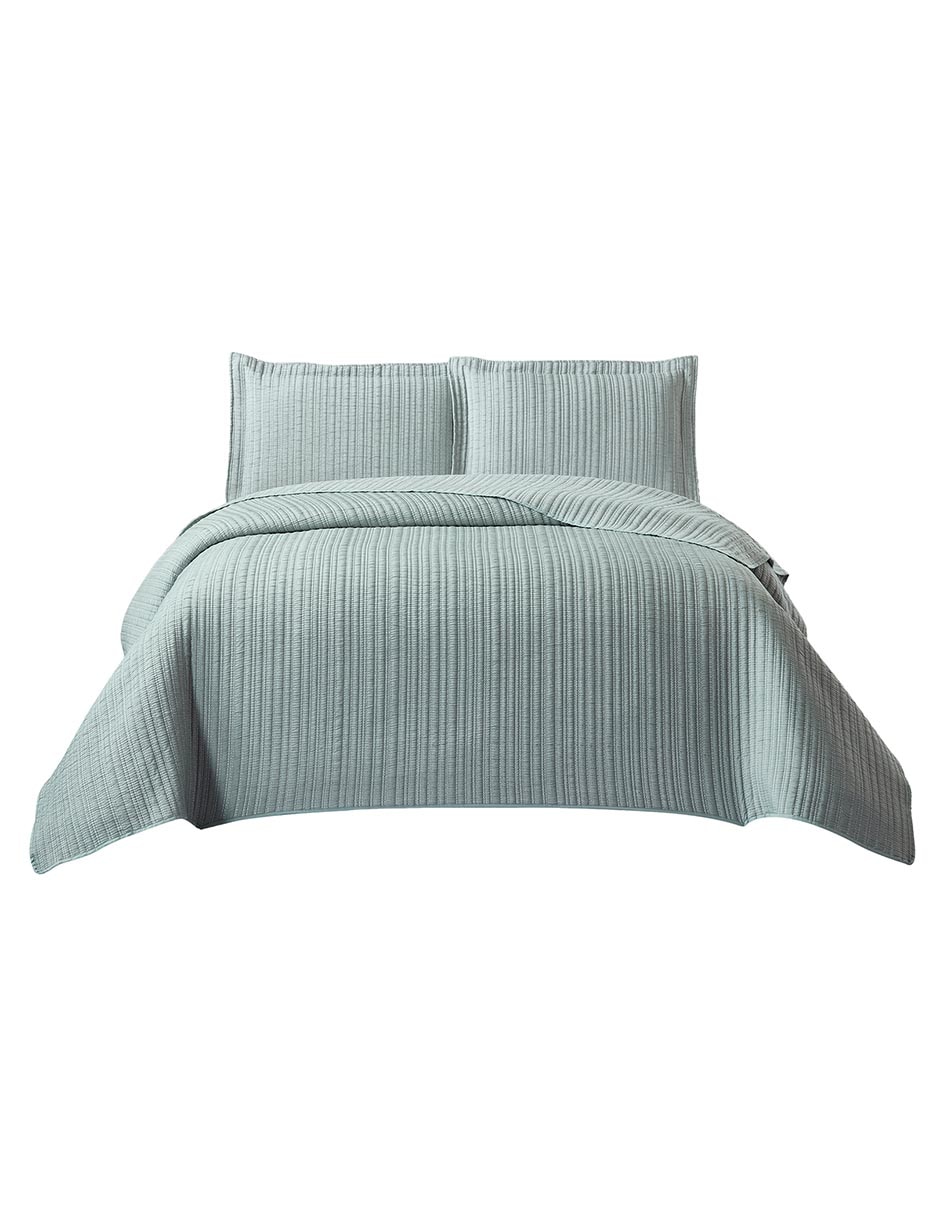 SET COLCHA LYAM 2.0, KS, AZUL CLARO HAU