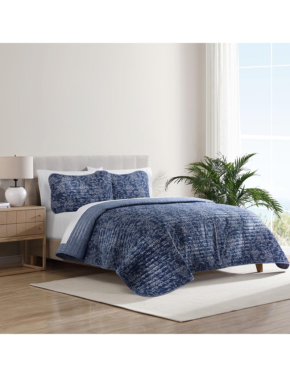 Set de colcha Nautica Koi Navy