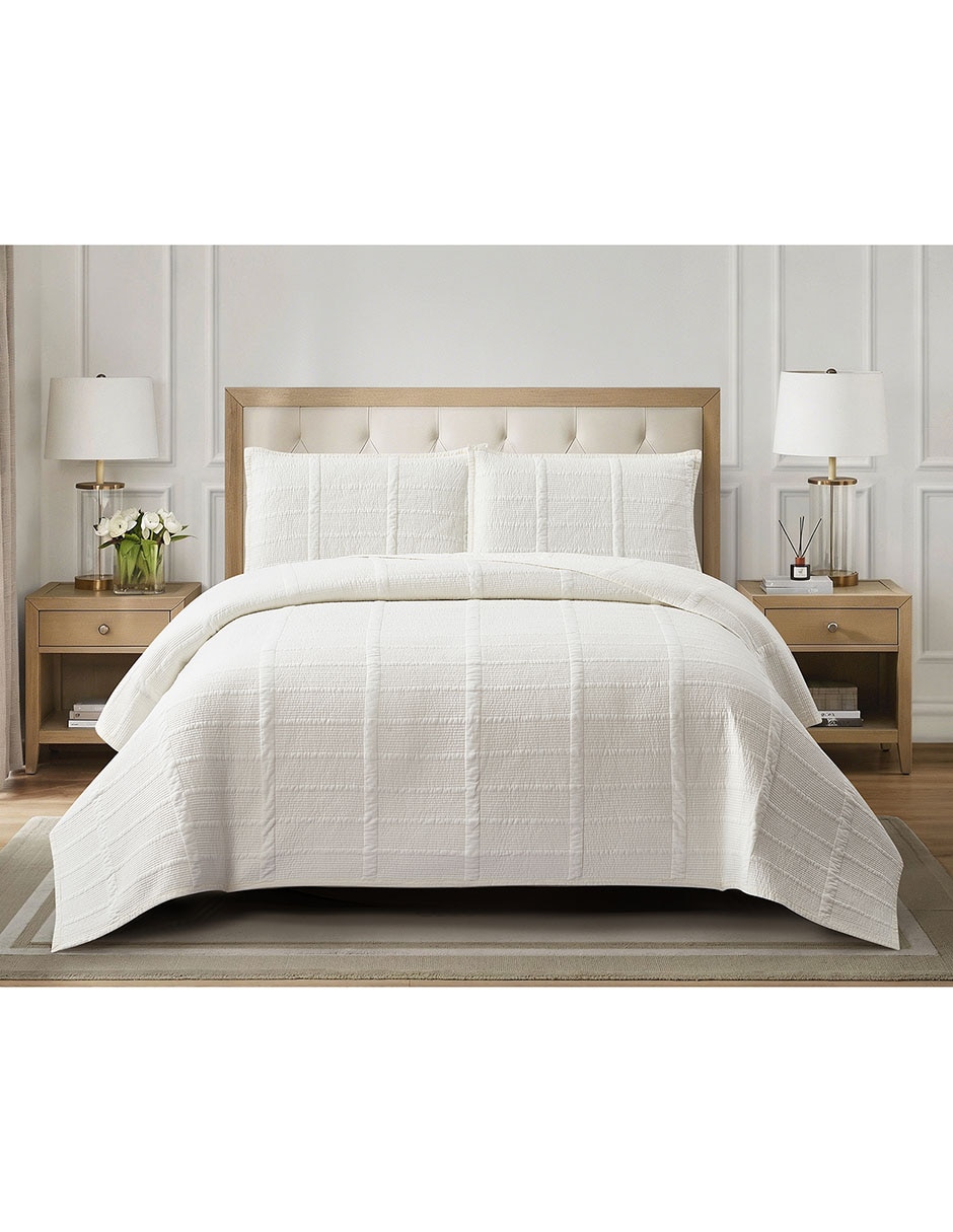SET COLCHA ANHELO SQUARE, KS, HUESO HAU