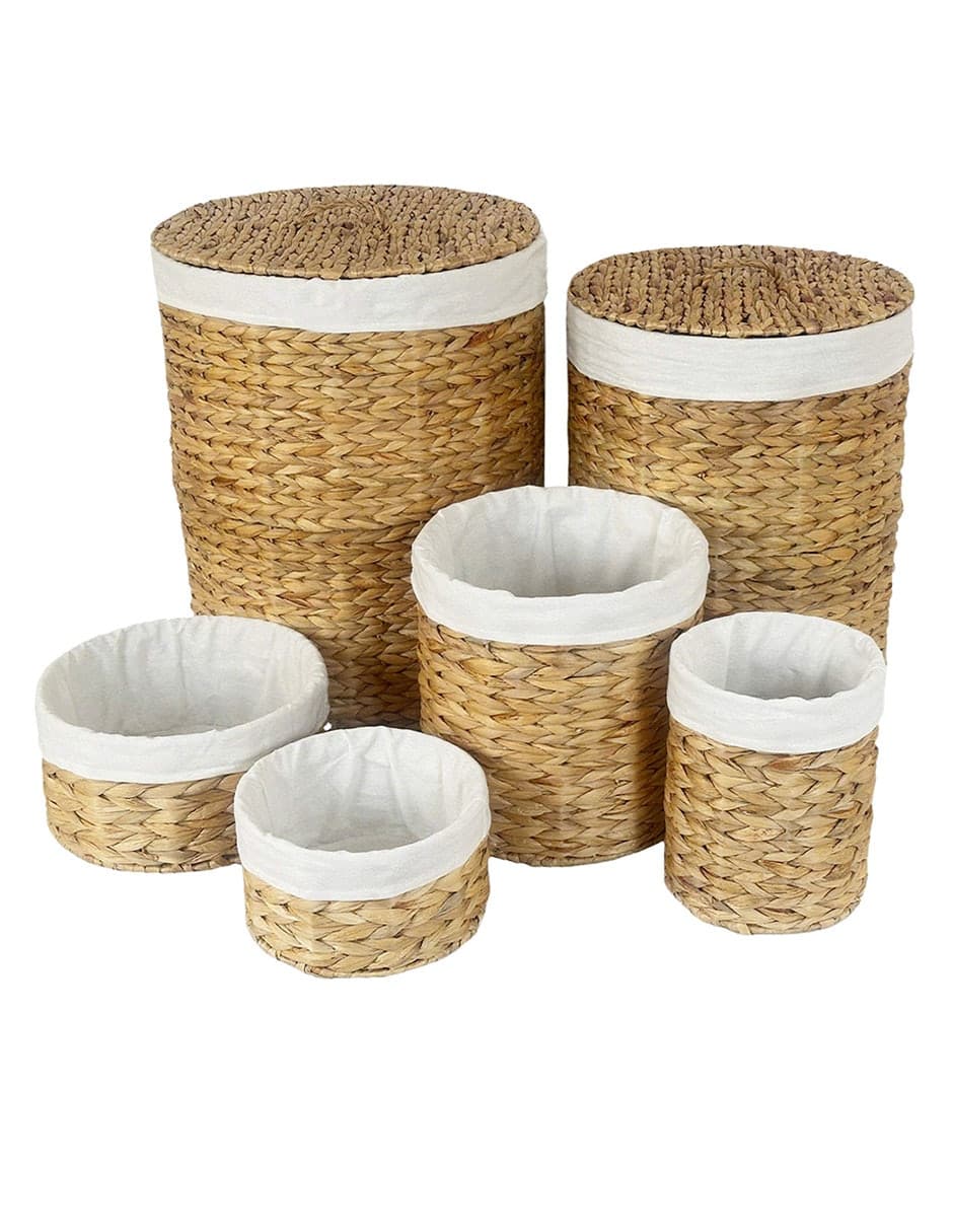 Set cesto para ropa Haus de jacinto de agua