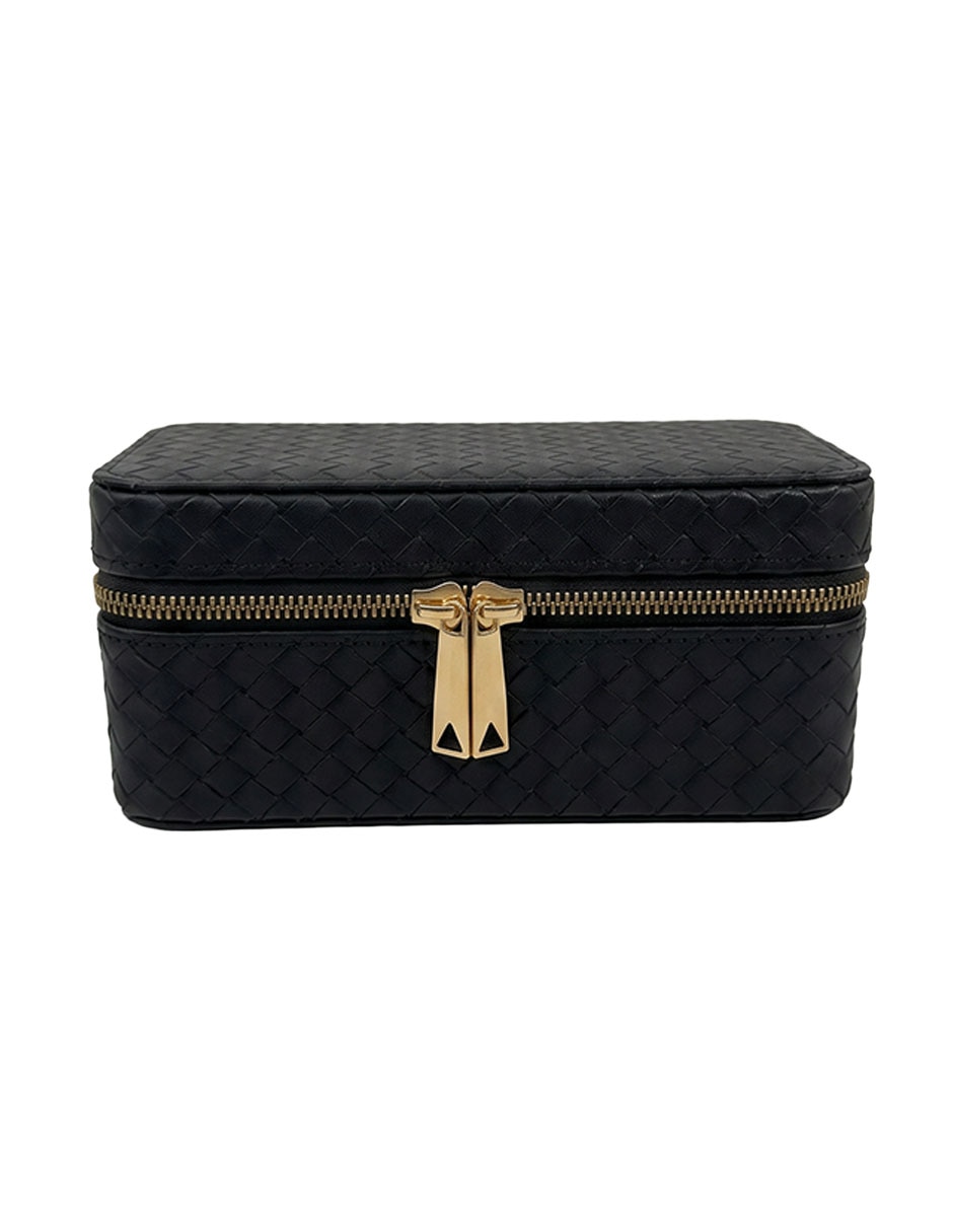 CAJA RELOJ SINTÉTICO ROMBOS, G, NEGRO