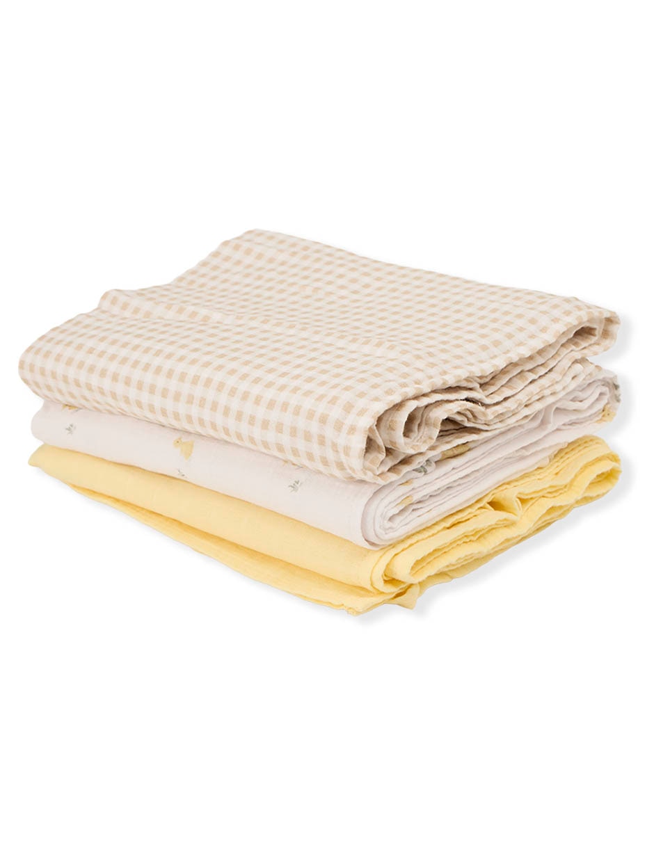 Set cobijas clásica de tejido suave mon caramel