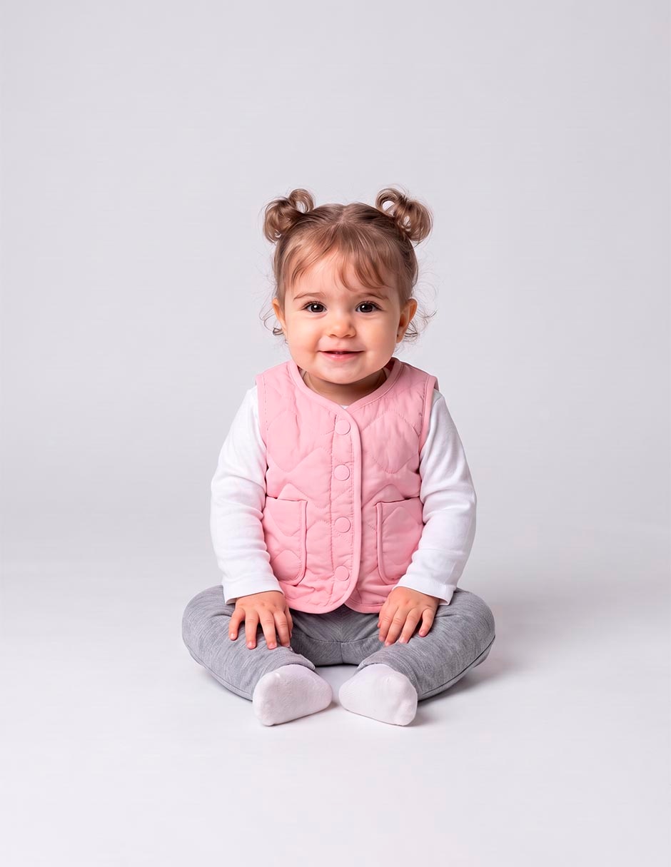 Chaleco Piquenique Babies con bolsillos para bebé