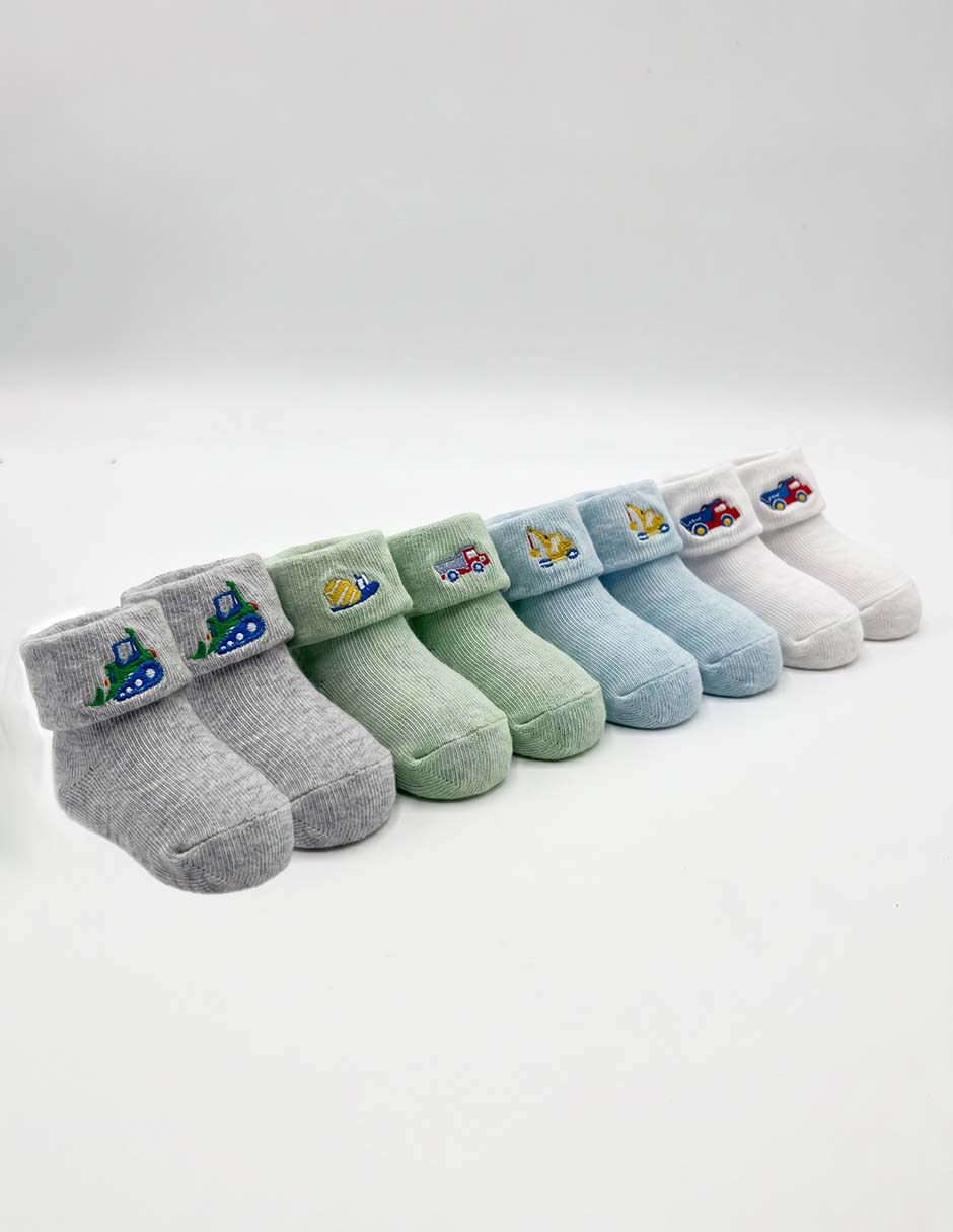 Set calcetín Little Me de algodón para bebé niño 8 pares