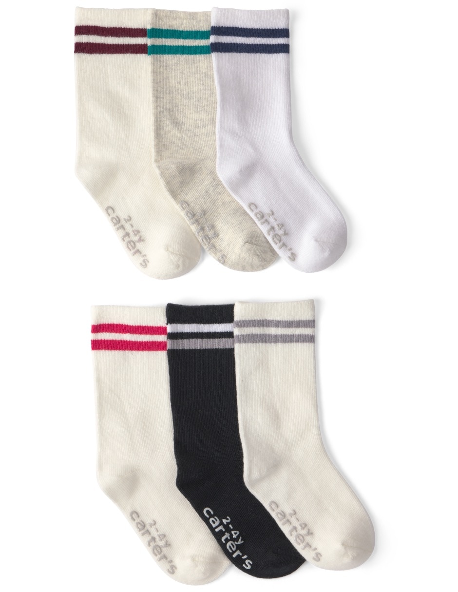 Calcetín carter's de algodón para niño 6 pares