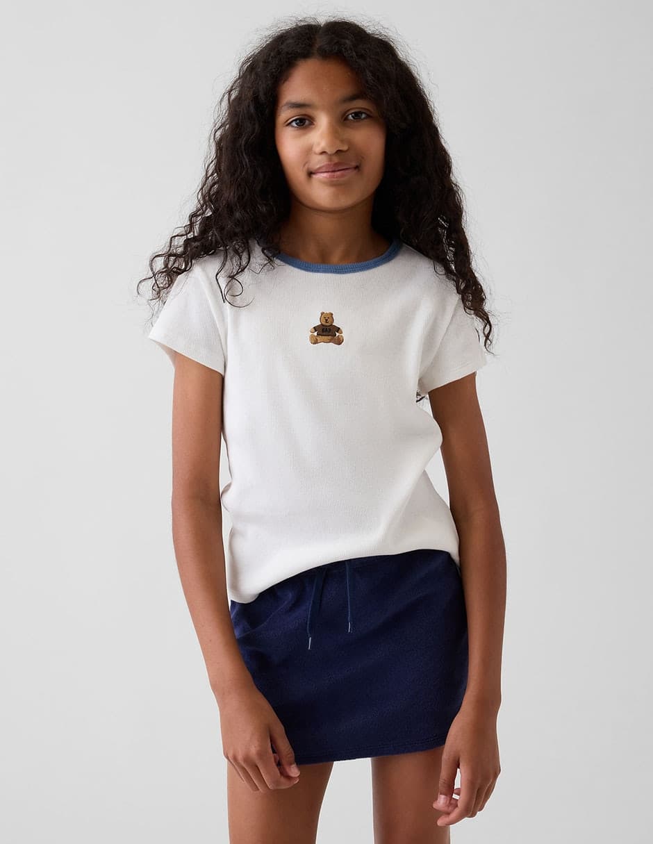 Playera manga corta para niña