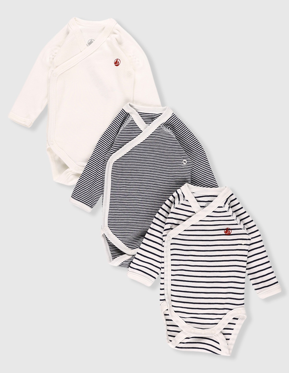 Set de body Petit Bateau de algodón