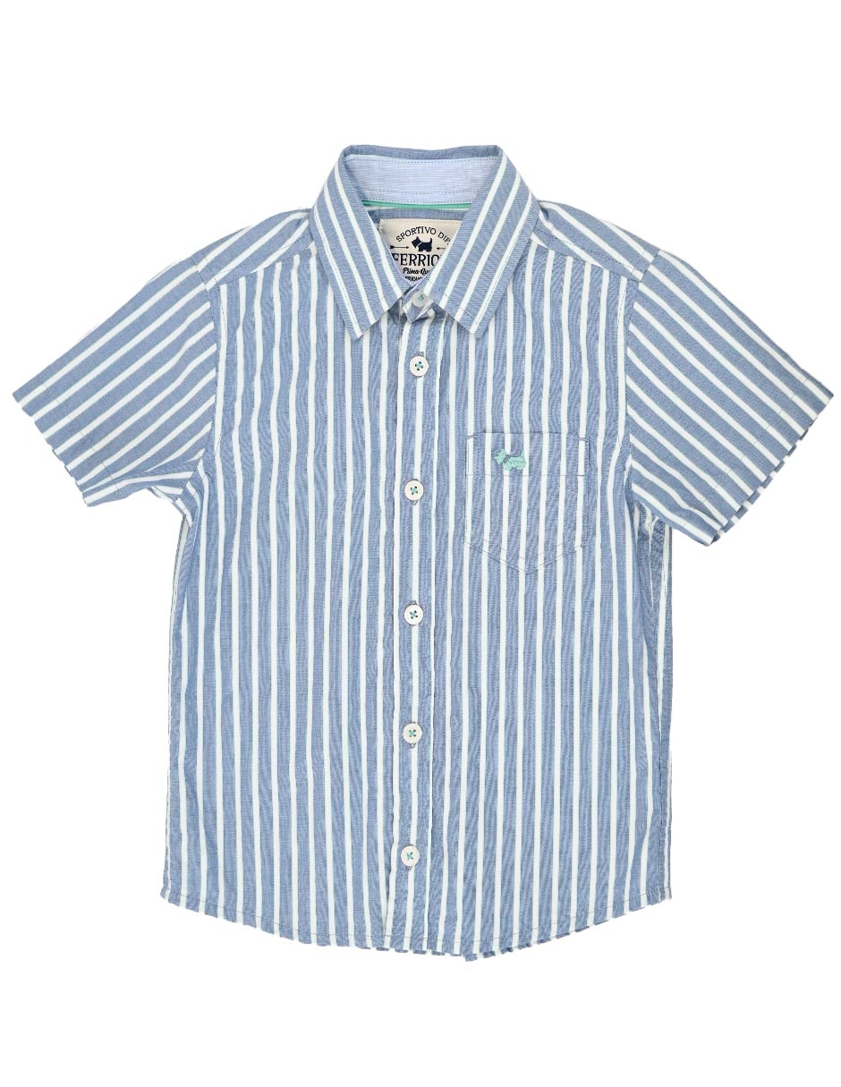 Camisa Ferrioni Souq de algodón manga corta para niño