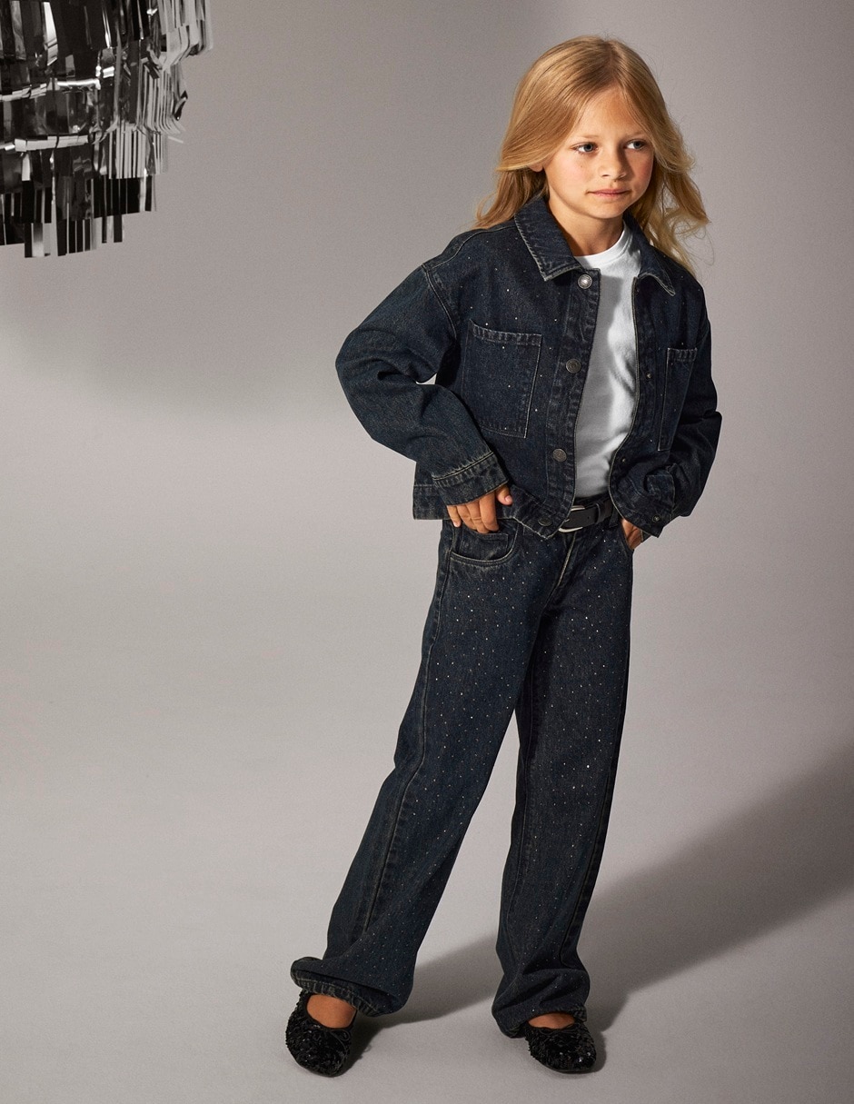 Jeans wide leg Name It para niña