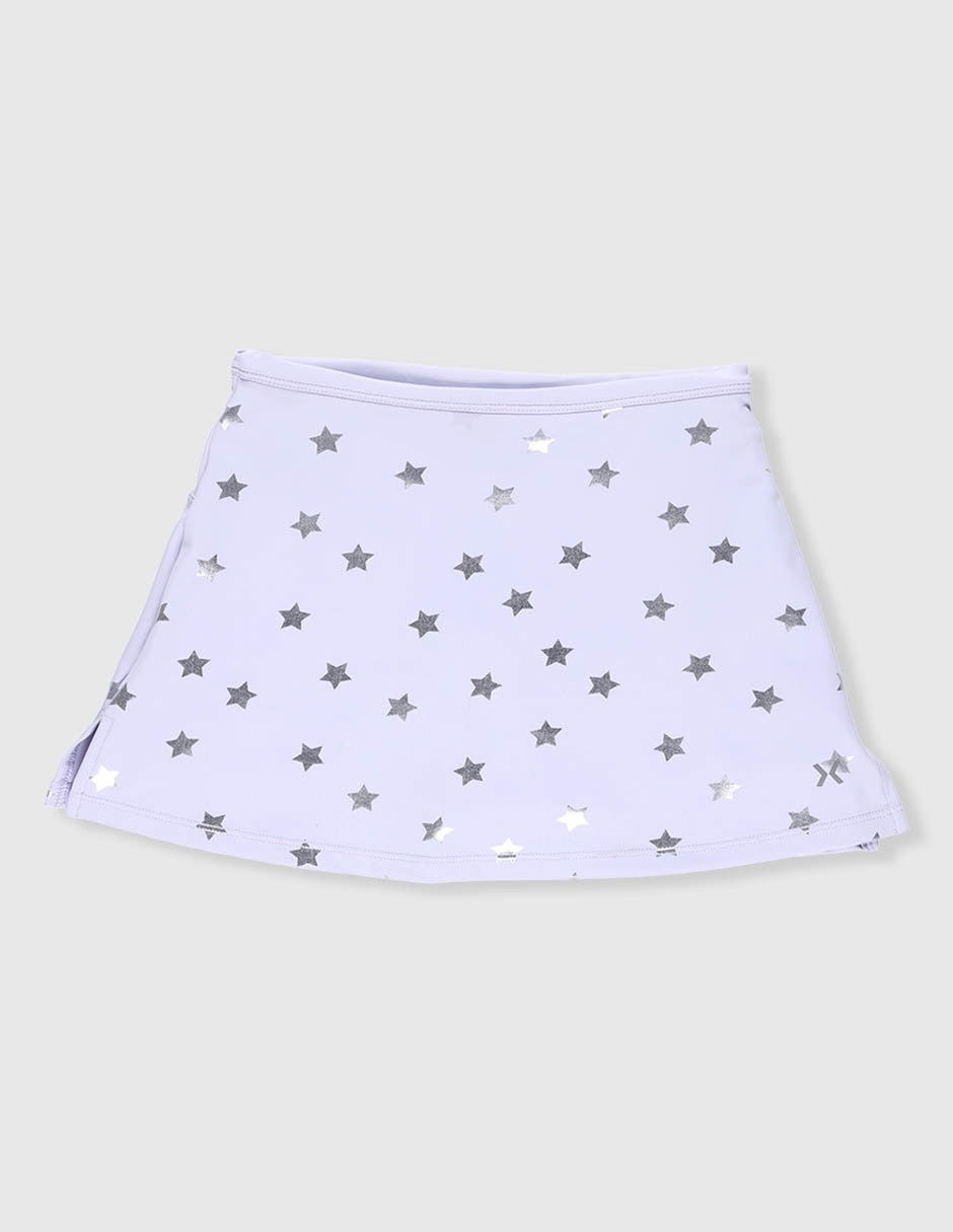 Falda short deportiva X10 para entrenamiento niña