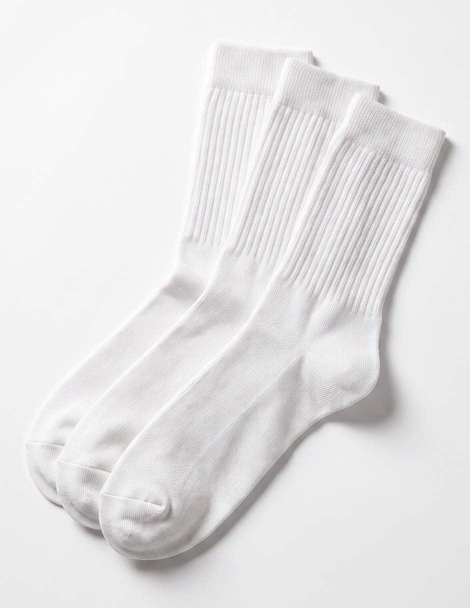 Set de calceta comfort Punto Bco de algodón para mujer 3 pares