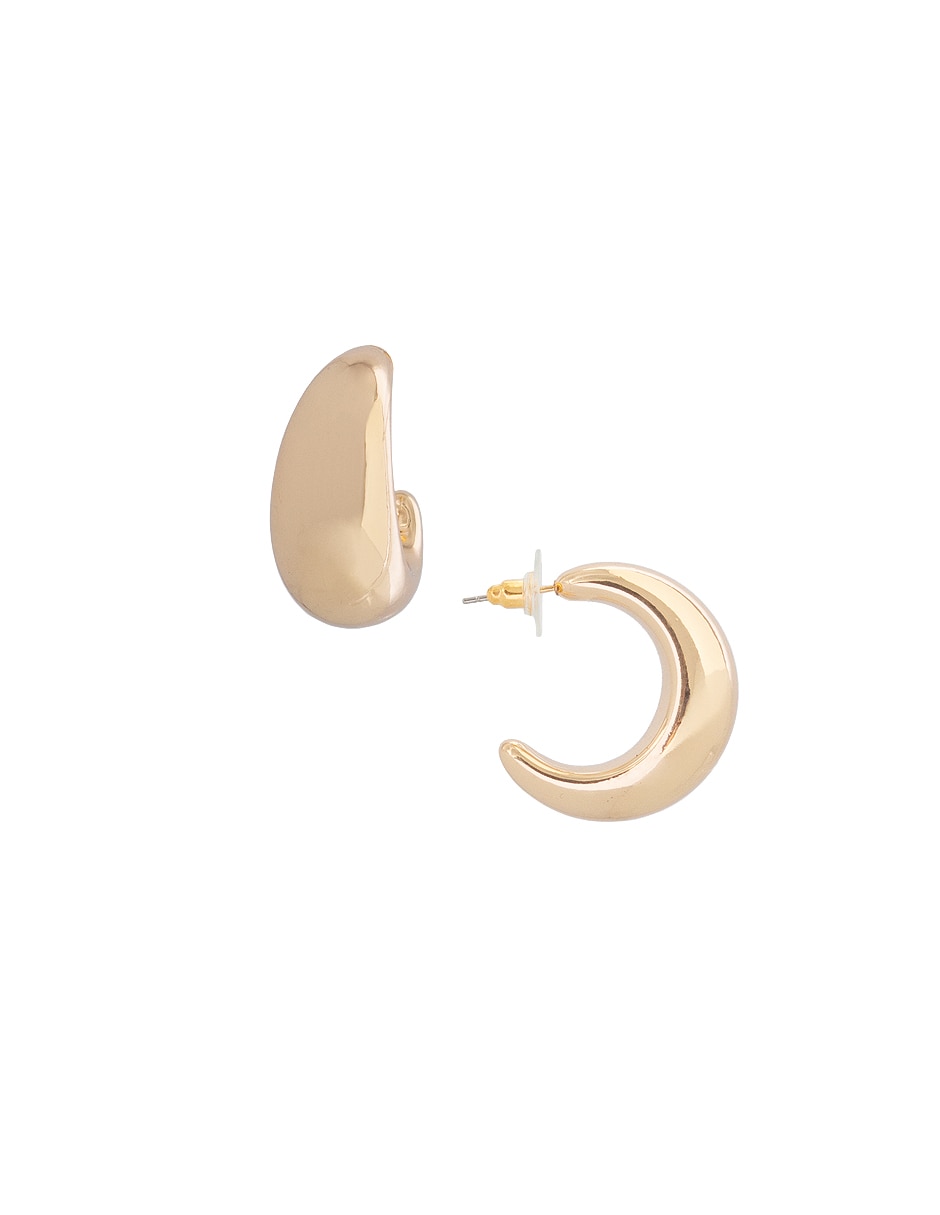 Aretes de círculo Map con acabado lustre