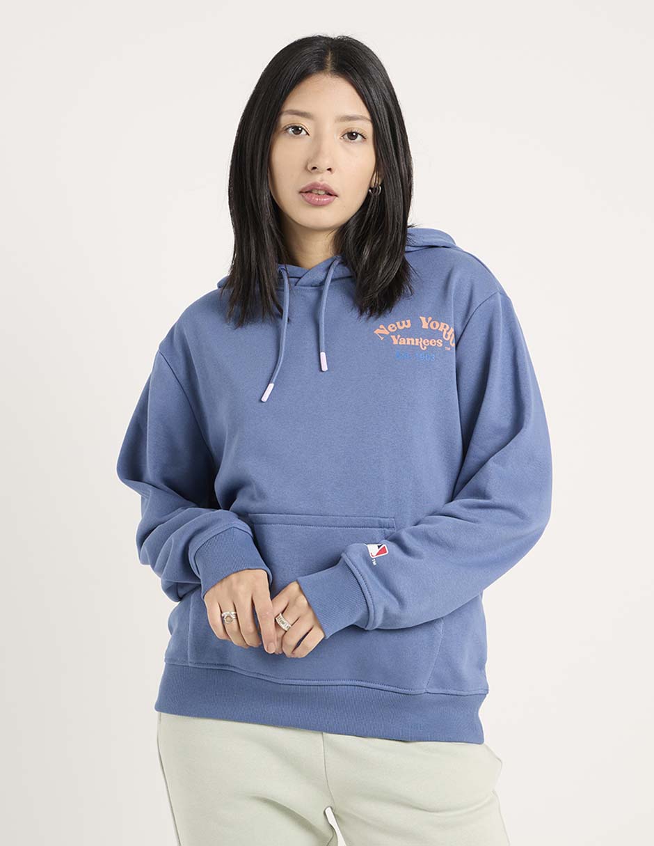 Sudadera con capucha y bolsa Mlb New York Yankees para mujer